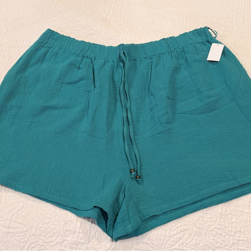 Karma + Grace gauze casual shorts airy lightweight 2X NEW beach coverup cruise